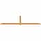 Ekena Millwork Eugene Smooth Timber Gable Bracket, Western Red Cedar, 84"W x 24"H x 1 1/2"D x 3 1/2"F, 7/12 Pitch GBW084X24X0204EUG00SWR - alternate 2